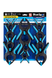 Blue Spot Tools 12PCE Plastic Spring Clamps 85-160MM