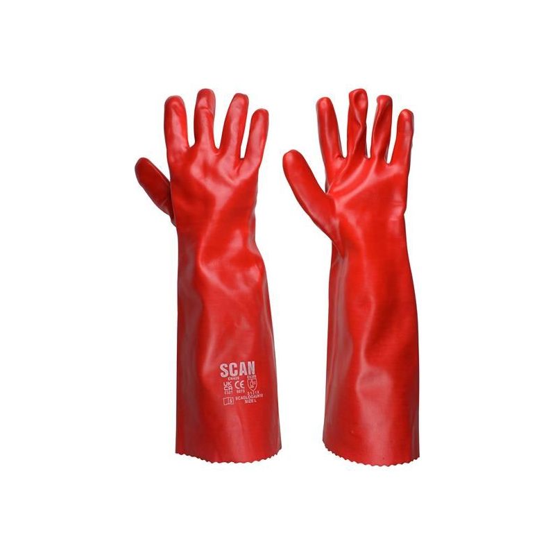 Scan PVC Gauntlet 45cm (18in) - L (Size 9) Scan - RockBottom Nothampton
