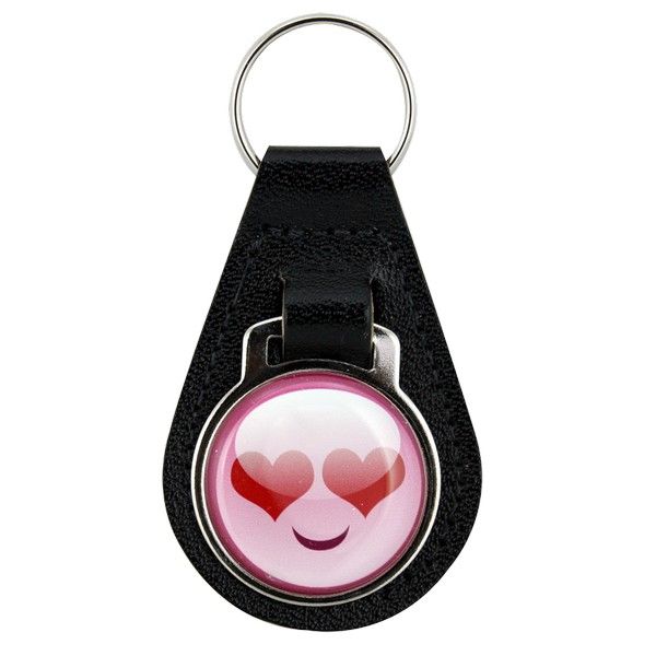 Smiley Leather Fobs (CA036)