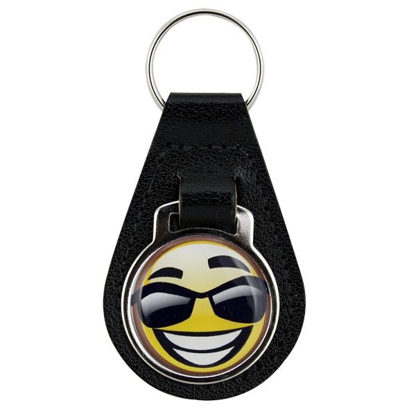 Smiley Leather Fobs (CA036)