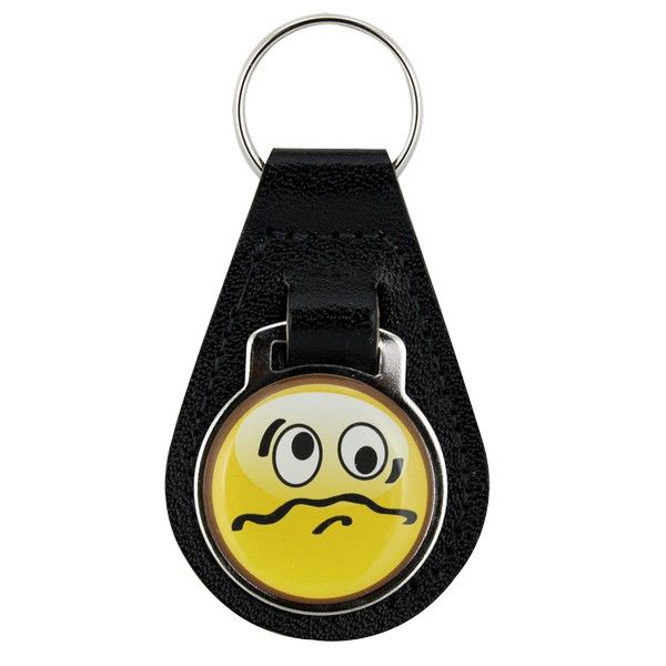 Smiley Leather Fobs (CA036)