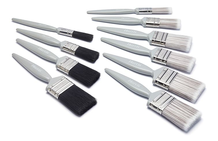 Harris Essentials Walls & Ceilings & Woodwork Gloss Paint Brush 10 Pack — Trade Pack of 6