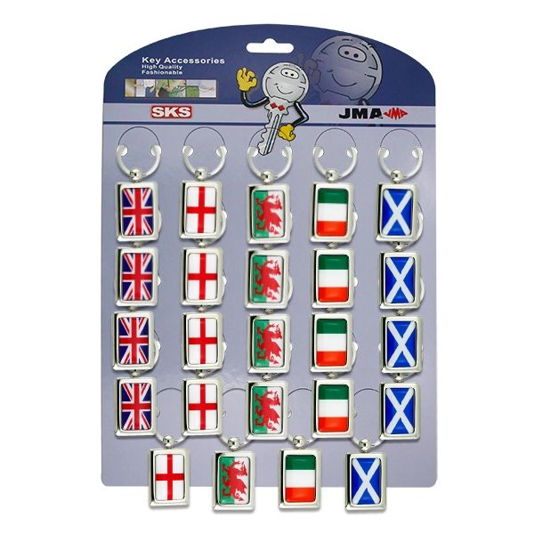 Flag Key Rings (CA062/CA065/CA066/CA067/CA062)