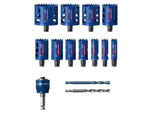 Bosch Powertool Accessories EXPERT Multi Material PC Plus Hole Saw Set, 14 Piece Bosch Powertool Accessories - RockBottom Northampton