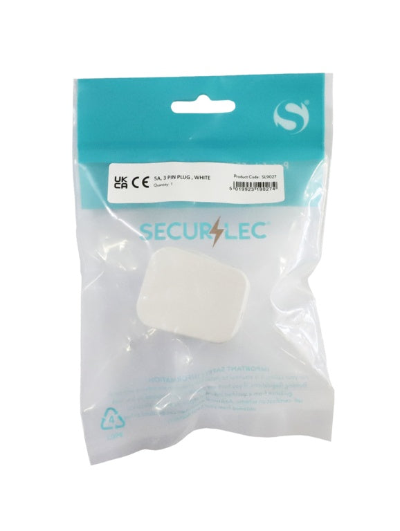 Securlec 5A, 3 Pin Plug White