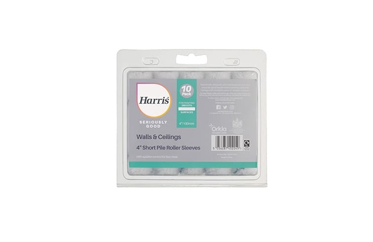 Harris Seriously Good Walls & Ceilings Short Pile Mini Roller Sleeve 4in 10 Pack — Trade Pack of 10