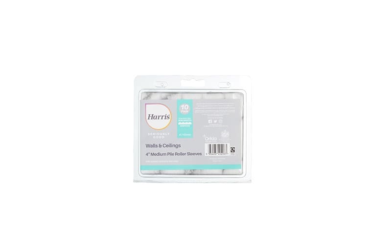 Harris Seriously Good Walls & Ceilings Medium Pile Mini Roller Sleeve 4in 10 Pack — Trade Pack of 10