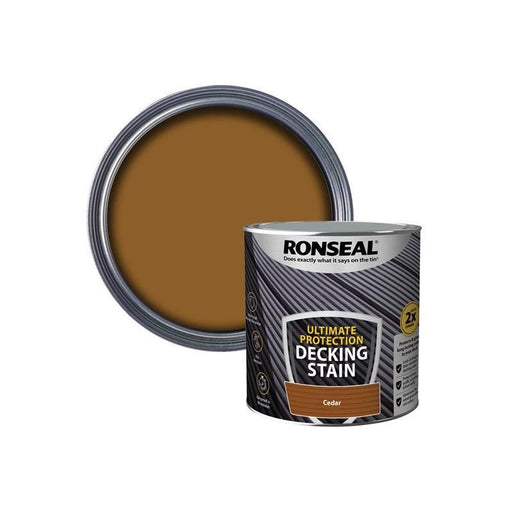 Ronseal Ultimate Protection Decking Stain Cedar 2.5 litre Ronseal - RockBottom Nothampton