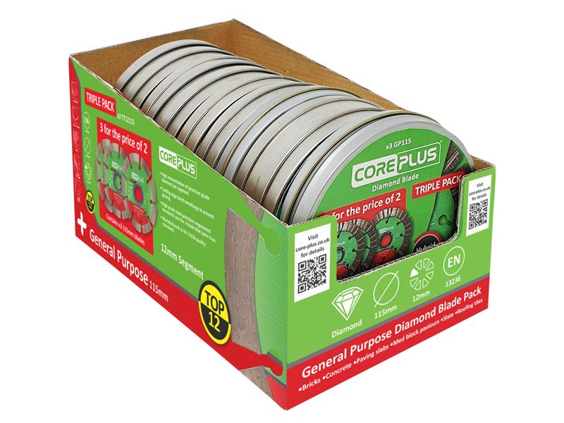 CorePlus Cutting Blade CDU with 10 Tins - Heavy Duty