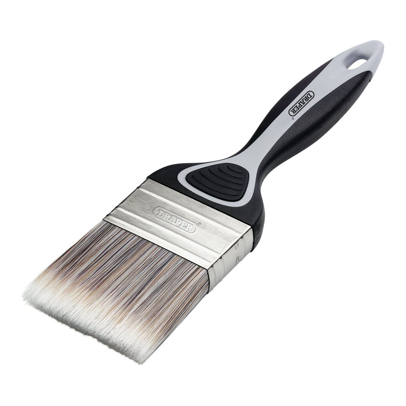 Draper Flat Paint Brush with Soft Grip, 65mm Draper - Town Tools