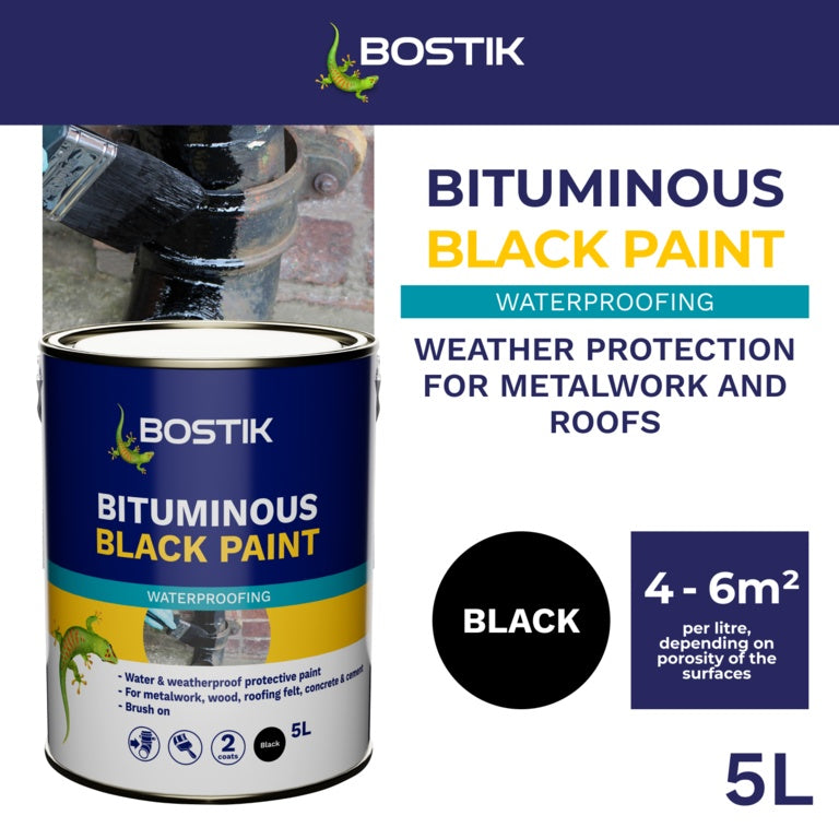 Bostik Bituminous Black Paint 5L