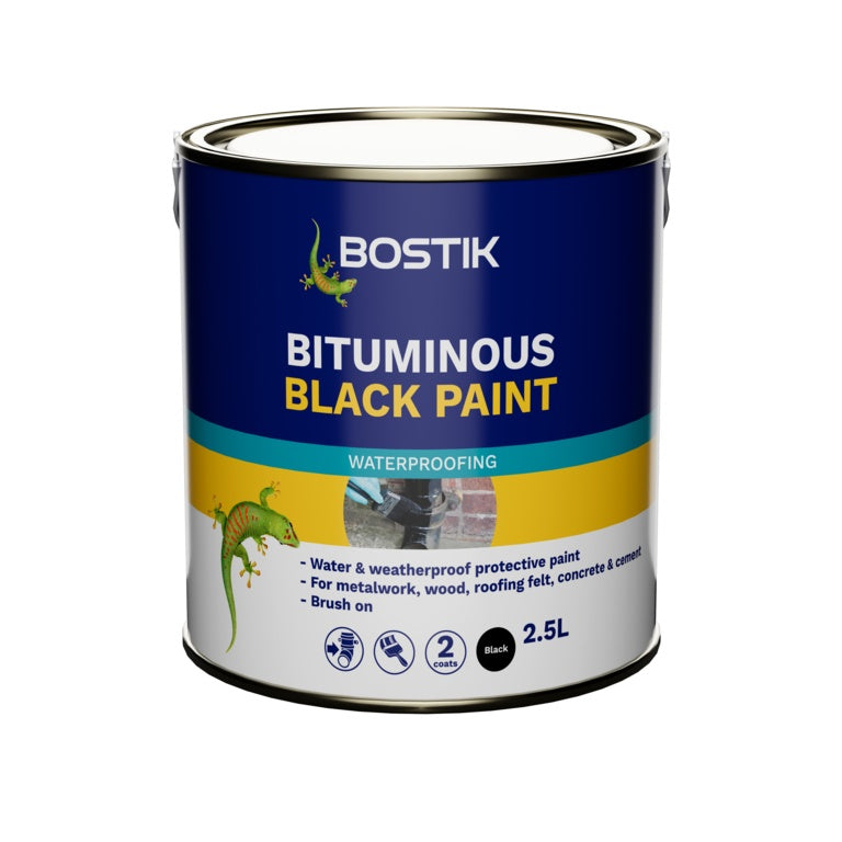 Bostik Bituminous Black Paint 2.5L