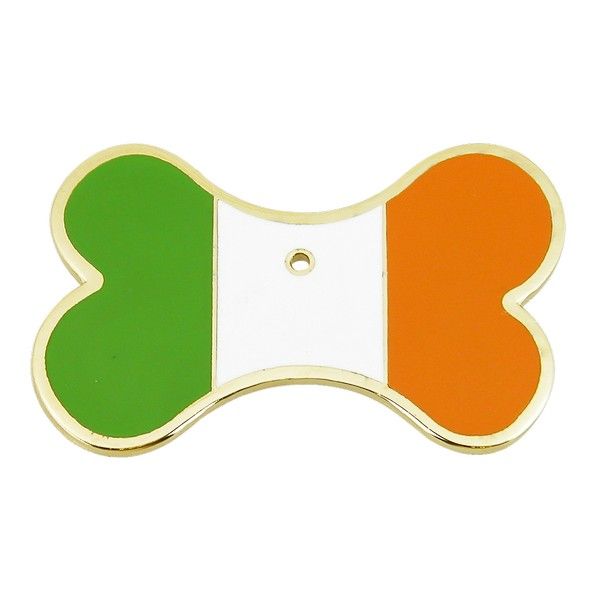 Enamelled Bone Shaped Pet Tag