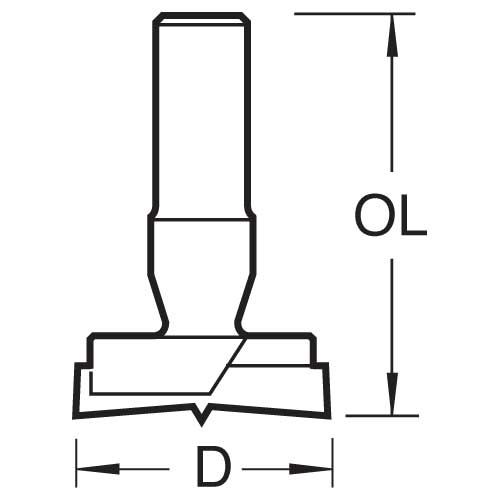 105/35X8MMTC - Router machine bit