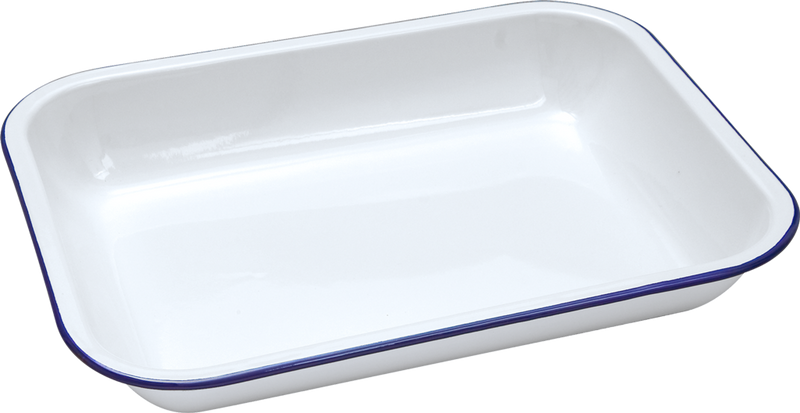 Falcon Enamel Bakepan - Traditional White 31cm