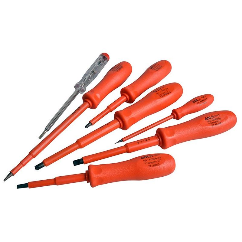 Itl Insulated Insulated Screwdriver Set, 7 Piece ITL Insulated - RockBottom Northampton