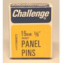Challenge Panel Pins - Bright Steel (Box Pack) 15mm