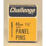 Challenge Panel Pins - Bright Steel (Box Pack) 40mm