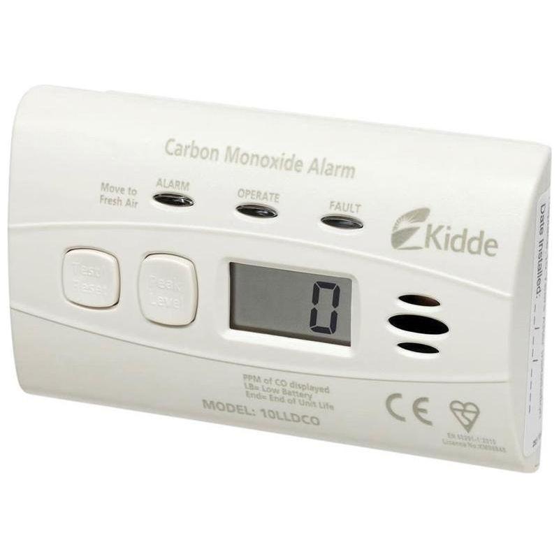 Kidde 10LLDCO 10-Year Sealed Battery Digital Carbon Monoxide Alarm Kidde - RockBottom Northampton