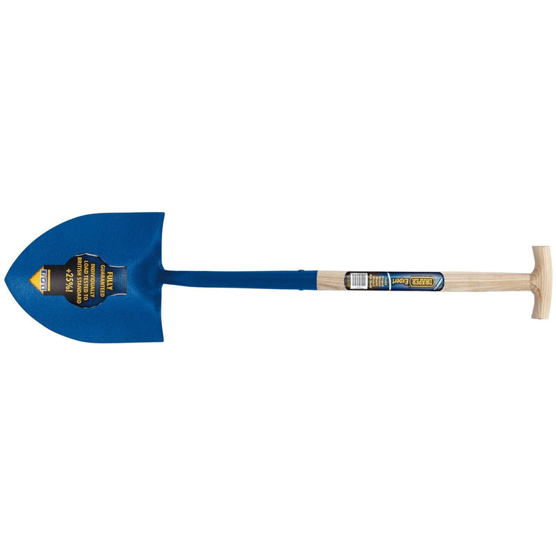 Draper Expert Contractors Round Mouth No.2 Shovel with Ash Shaft and T-Handle Draper - Town Tools