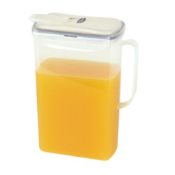 Locknlock Rectangular Fridge Door Jug - Clear/Blue 2L (190 x 100 x 234mm)