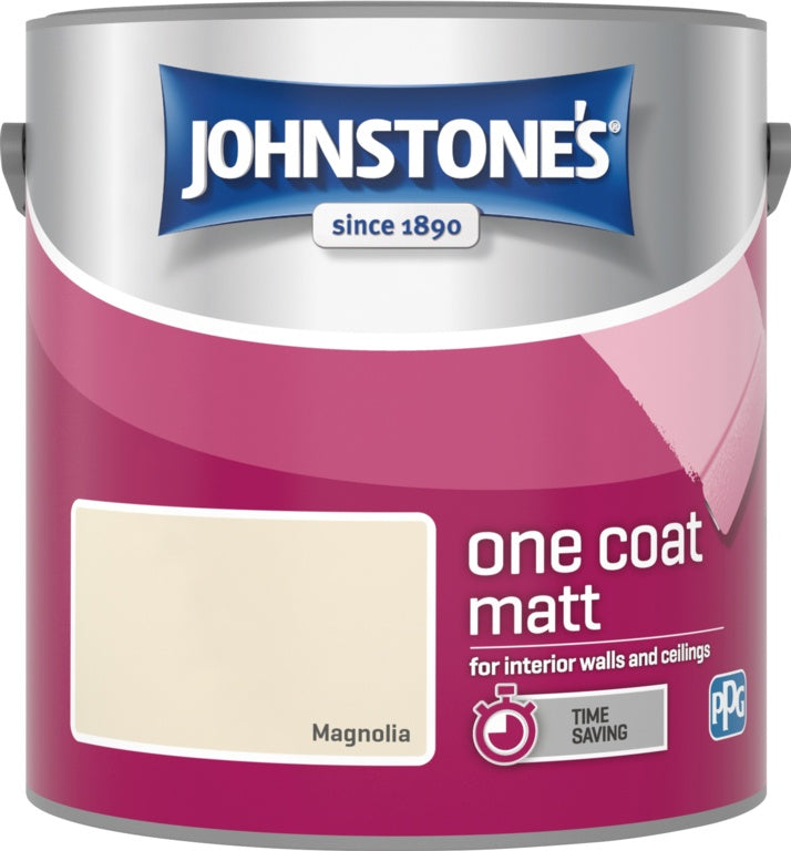 Johnstone's One Coat Matt 2.5L Magnolia