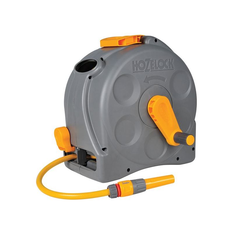 Hozelock 2415 25m 2-in-1 Compact Hose Reel + 25m of Starter Hose Hozelock - RockBottom Northampton