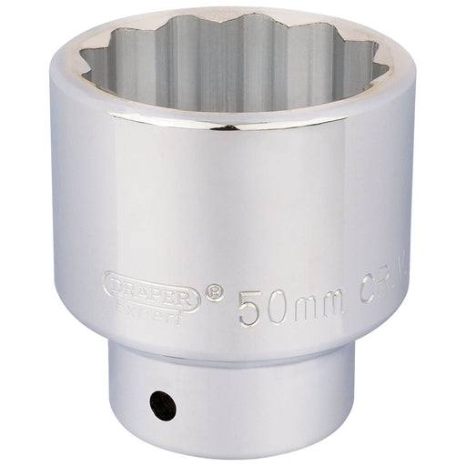 Draper 12 Point Socket, 3/4" Sq. Dr., 50mm 16707 Draper - Town Tools 