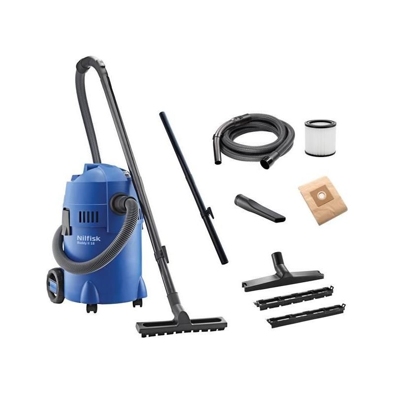 Nilfisk Buddy II Wet & Dry Vacuum & Blow Function 18 litre 1200W 240V Nilfisk - RockBottom Nothampton