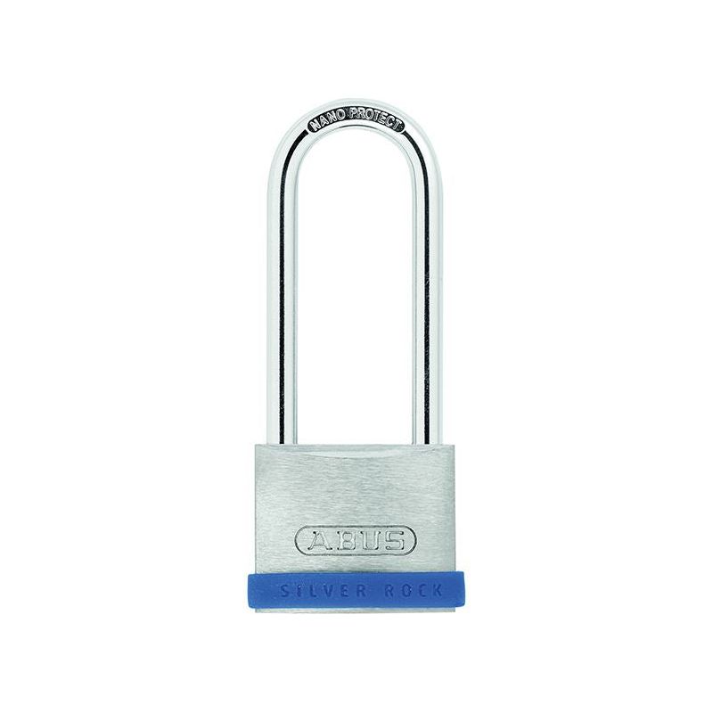 Abus Mechanical 40mm Silver Rock™ 5 Padlock Long Shackle 63mm ABUS Mechanical - RockBottom Northampton 