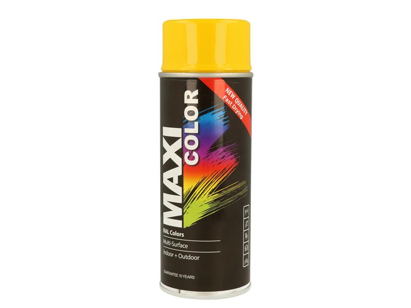 MAXICOLOR - MaxiColor Spray Gloss Rape Yellow RAL1021 400ml