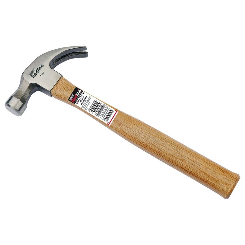 Draper Draper Redline Claw Hammer with Hardwood Shaft, 450g Draper - Town Tools