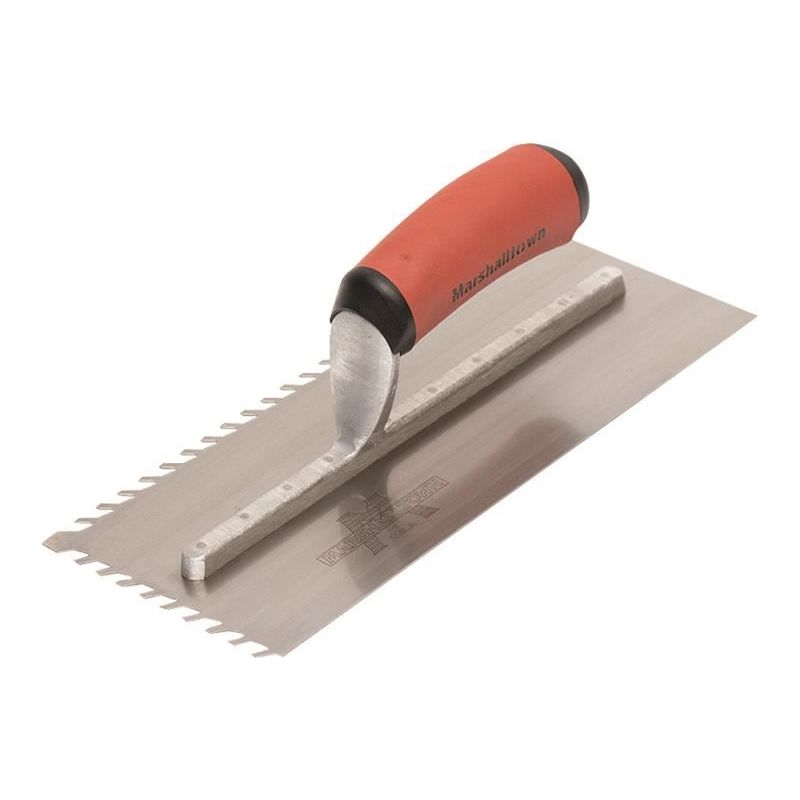 Marshalltown LayFlat 10mm Notch Trowel 11 x 4.1/2in Marshalltown - RockBottom Northampton