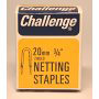 Challenge Netting Staples - Zinc Plated (Box Pack) 20mm
