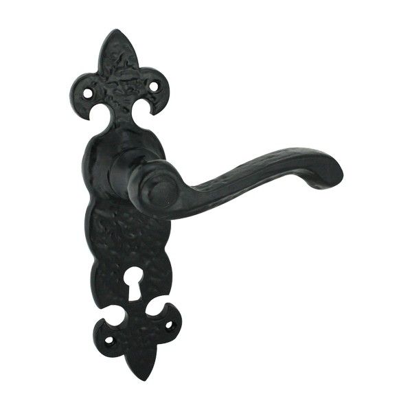 Fleur De Lis Lock Handle - Lever Lock