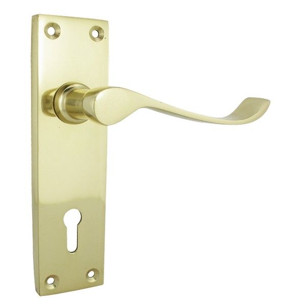 Brass Victorian Contract - Scrolled Handle
