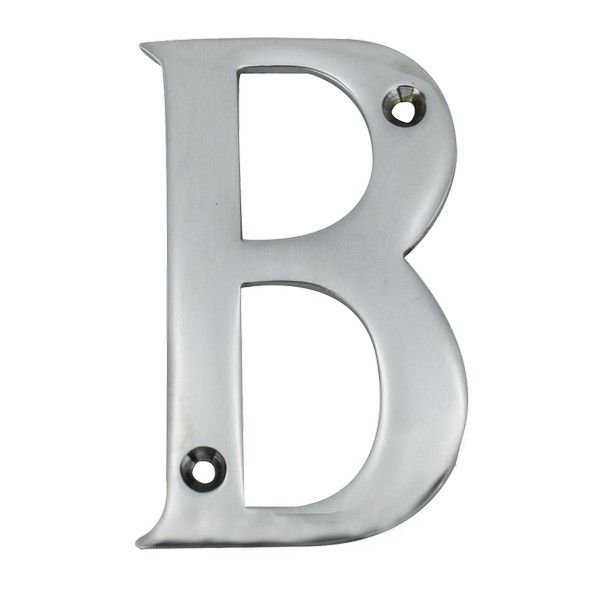Solid Chrome House Numbers & Letters
