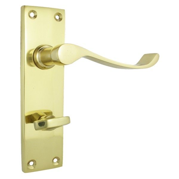 Brass Victorian Contract - Scrolled Handle