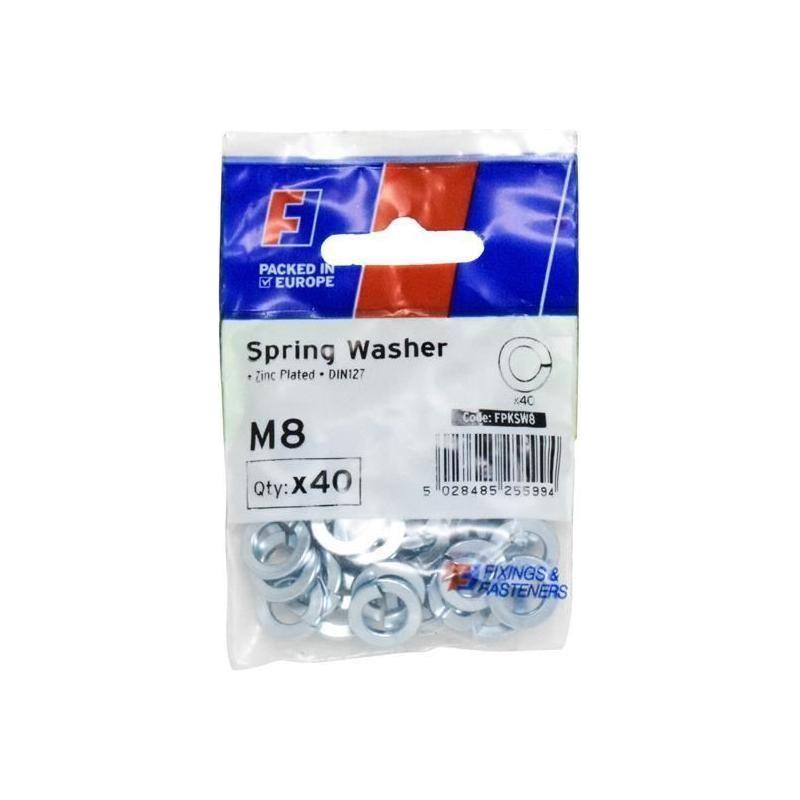 Forgefix Spring Washer M8 ForgePack 40 ForgeFix - RockBottom Northampton
