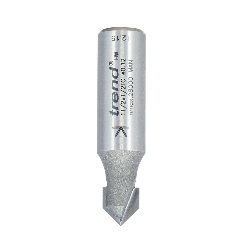 11/2X1/2TC - Chamfer V groove cutter 45 degrees