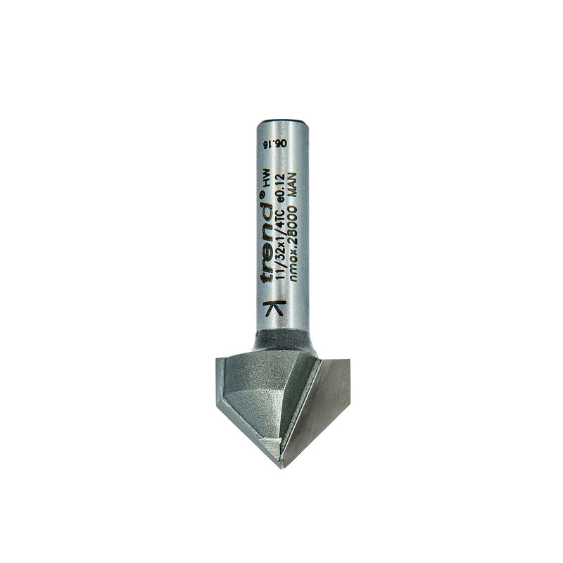 11/32X1/4TC - Chamfer V groove cutter 45 degrees