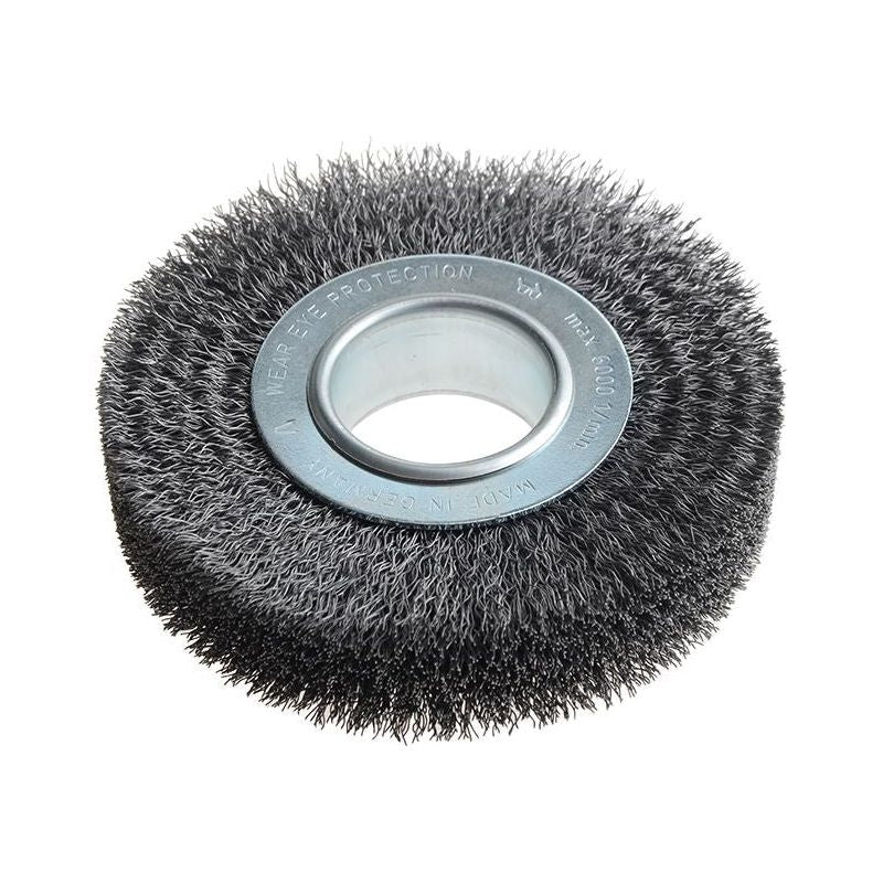 Lessmann Wheel Brush D125mm x W29-31 x 40 Bore Steel Wire 0.30 + Adaptors Set 2 Lessmann - RockBottom Northampton