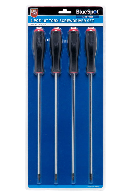 Blue Spot Tools 4 PCE 10â€ Torx Screwdriver set