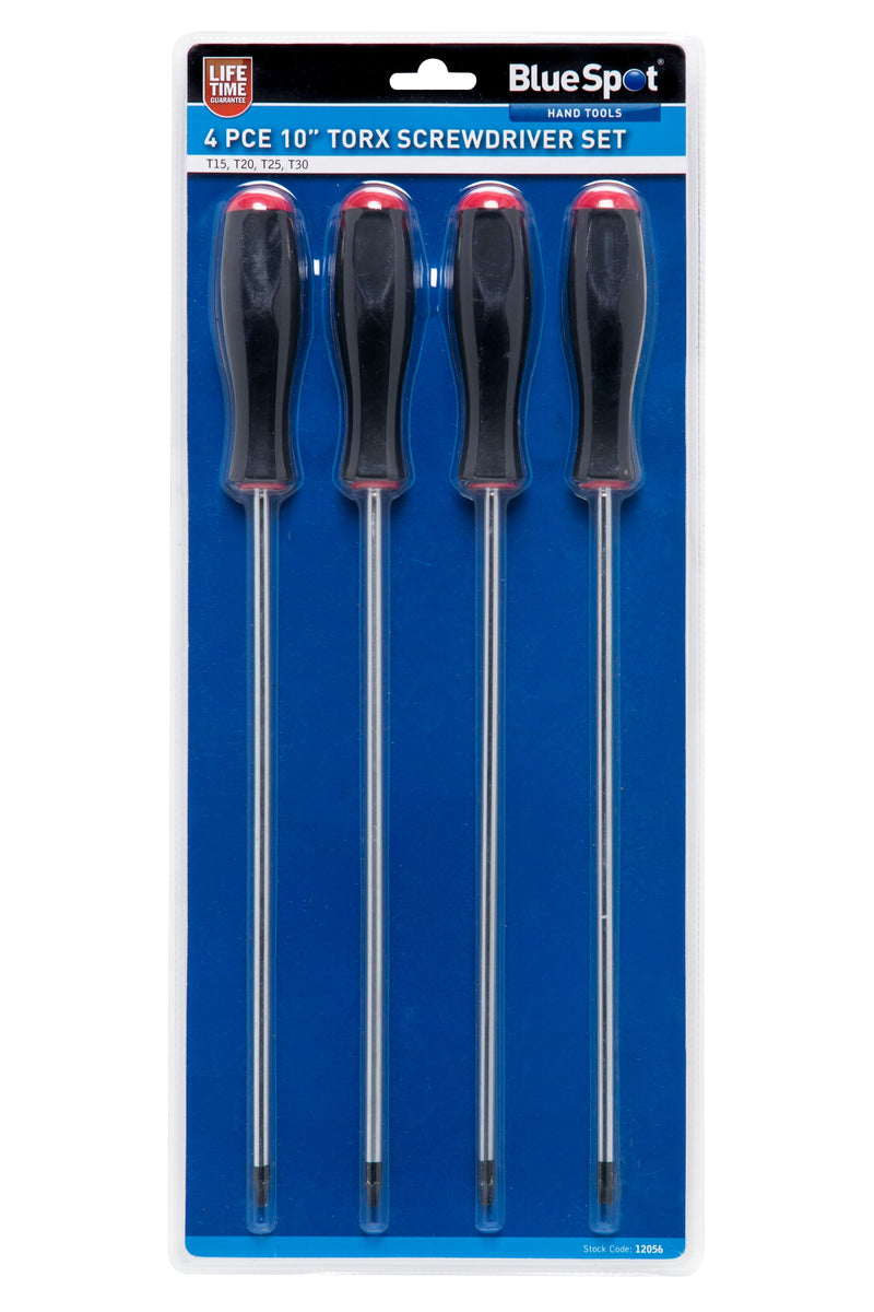 Blue Spot Tools 4 PCE 10â€ Torx Screwdriver set