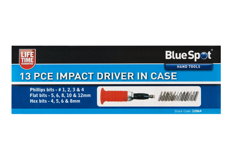 Blue Spot Tools 13 PCE Impact Driver In Case