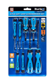 Blue Spot Tools 8 PCE Soft Grip Screwdriver Set