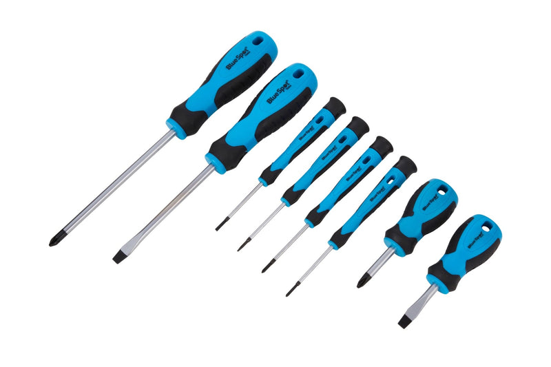 Blue Spot Tools 8 PCE Soft Grip Screwdriver Set