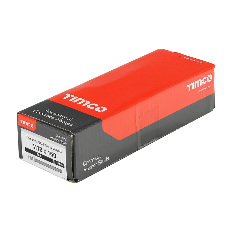 TIMCO Chemical Anchor Studs Silver - M10 x 130
