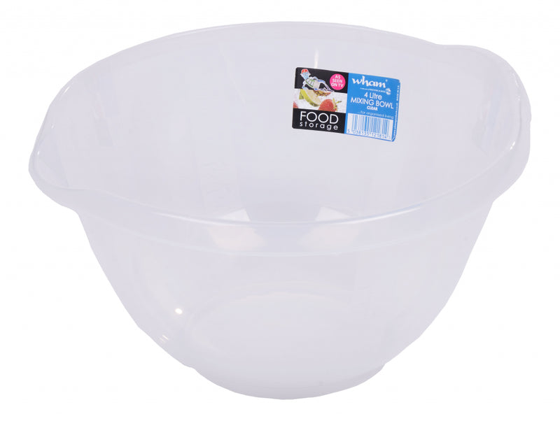 Wham Clear Mixing Bowl 4ltr
