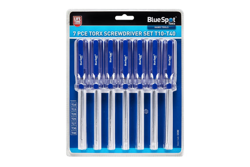 Blue Spot Tools 7 PCE Torx Screwdrive Set T10-T40